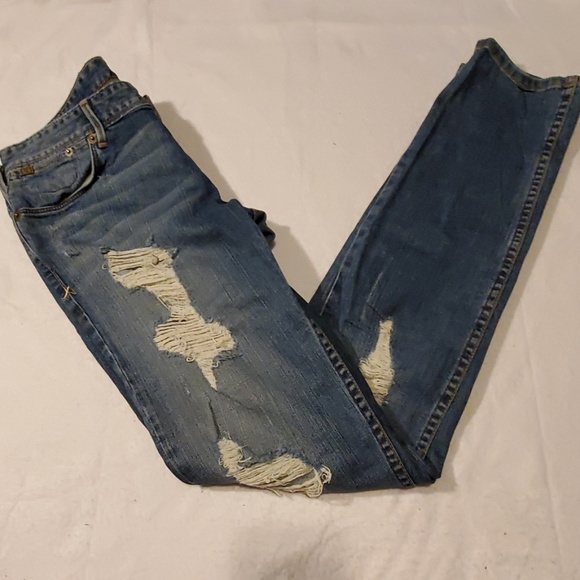 Armani Exchange Distressed Skinny Jeans Womens 8 - Picture 2 of 7